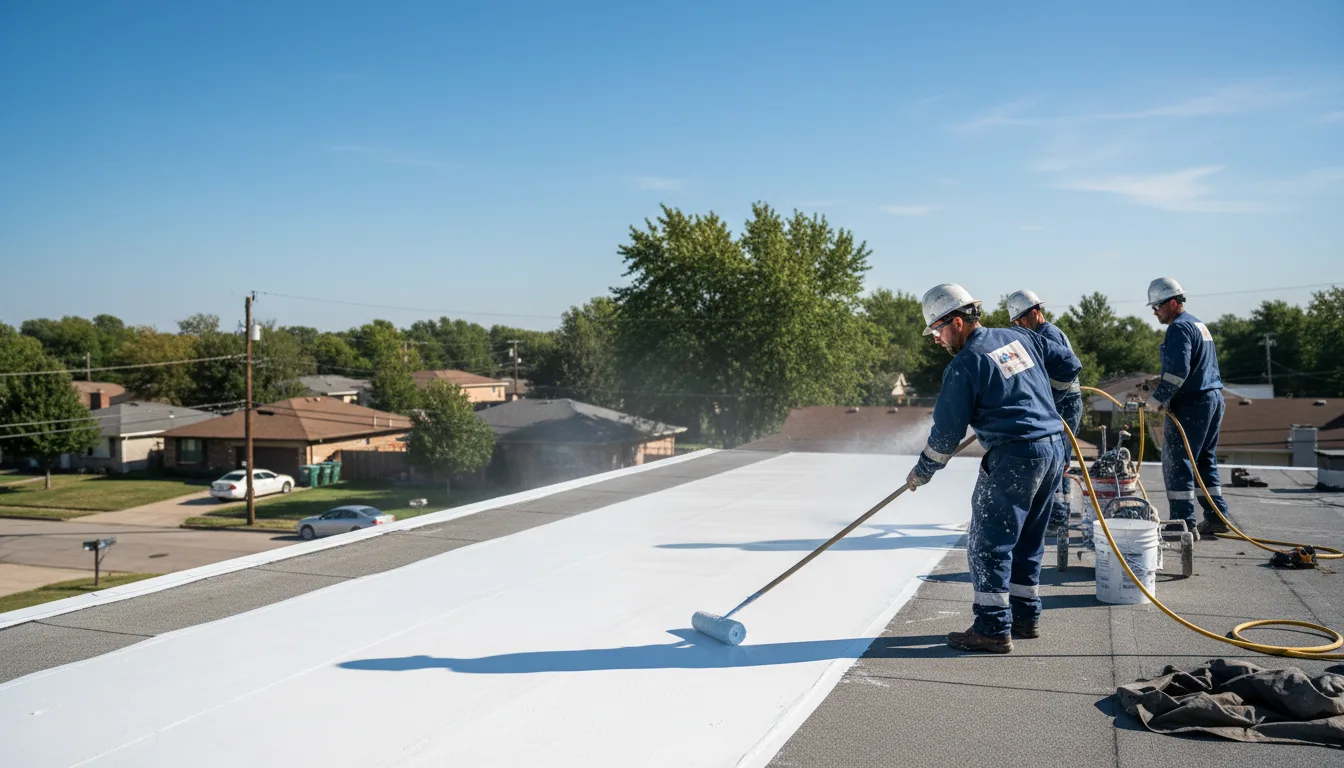 Commercial roof coating in Cherryville, PA near me